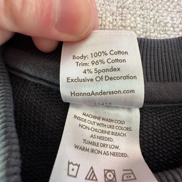 Hanna Andersson x Grinch Kid's Gray Sweatshirt EUC 8 - Picture 5 of 5